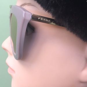 Pink Polarized Prada Sunglasses